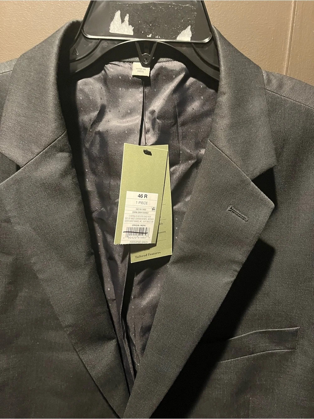 Goodfellow & Co Men's Classic Single-Breasted Black/GrayBlazer 46R New
